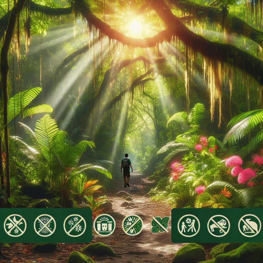 Practicing Leave No Trace Principles in Tulum’s Lush Jungle